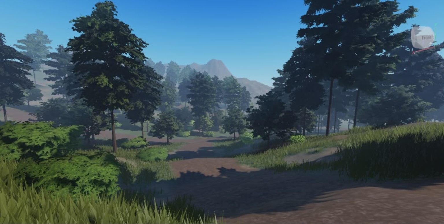 Cabin estate surrounded by terrain
