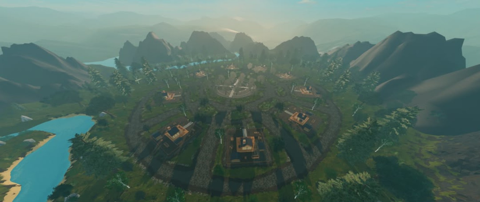 Aerial forest river system